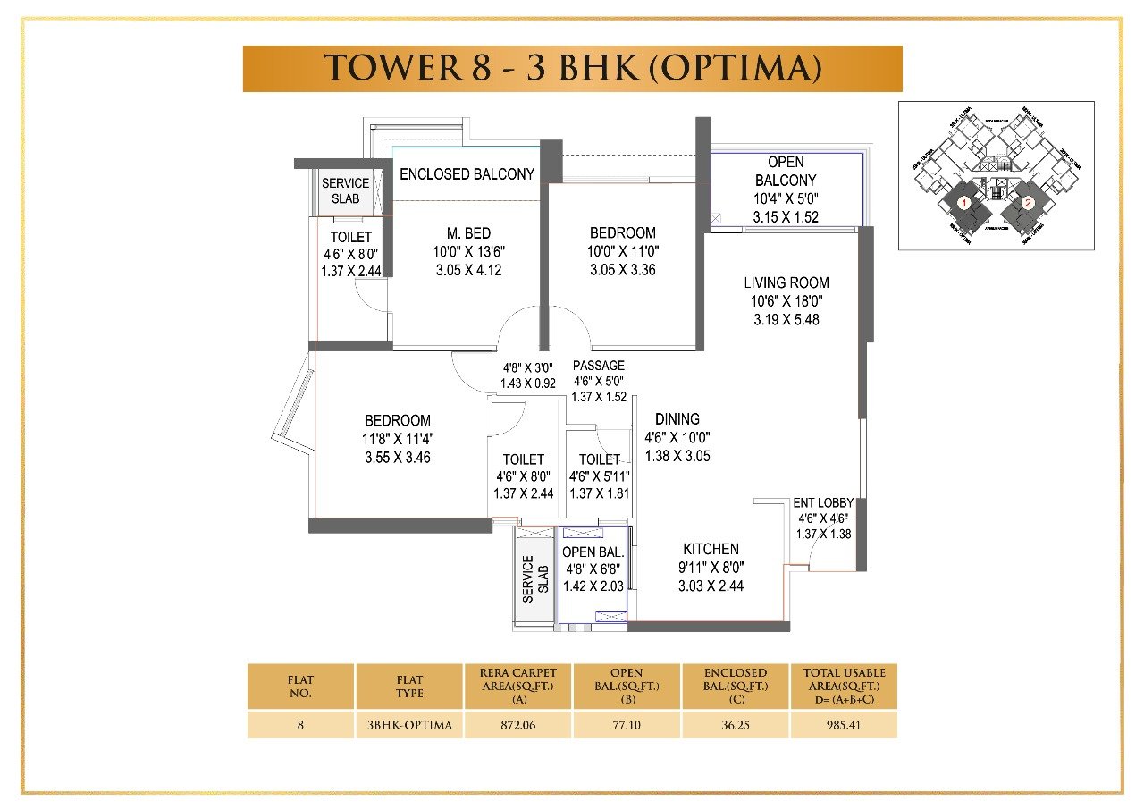 3 BHK Plan